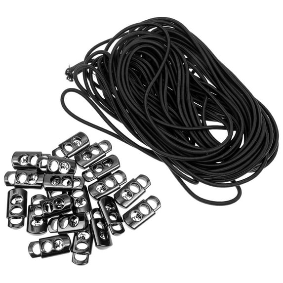 LABSERRON 10 Sets Eyeglasses Straps For Swimming In Black Color 11.8x0.1in