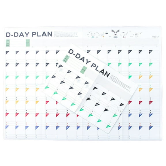 LABSERRON 10 Sheets Study Essentials Daily Schedule Planner for Self-Discipline Examination Plan 51.8x37cm