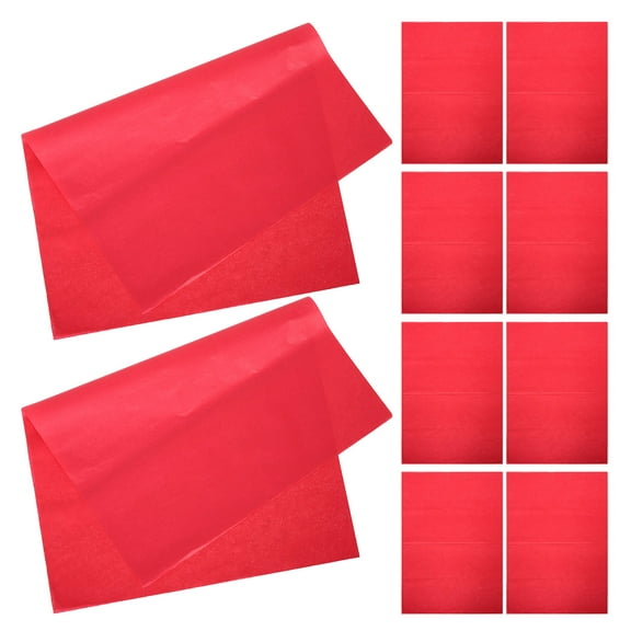LABSERRON 100 Sheets Red Wrapping Paper for Flowers and DIY Crafts Elegant 19.7x13.8in
