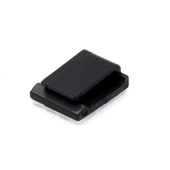 LABSERRON 100Pack Rectangular Adhesive Cable Clip Car Data Cable Management Mount Base Holder