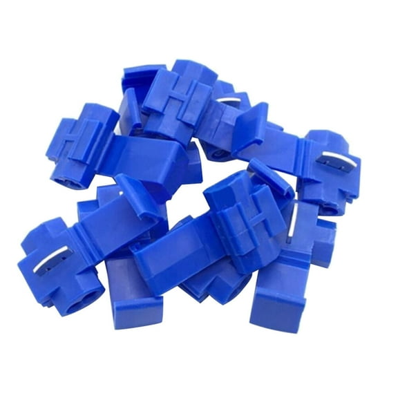 LABSERRON 100Pcs Blue Nylon Copper Quick Disconnect Wire Connectors 1.2*0.8in For Electrical Wiring