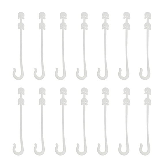 LABSERRON Fruit Pull Hook White Durable Plant Hanging Supplies for Vining Plants 100Pcs
