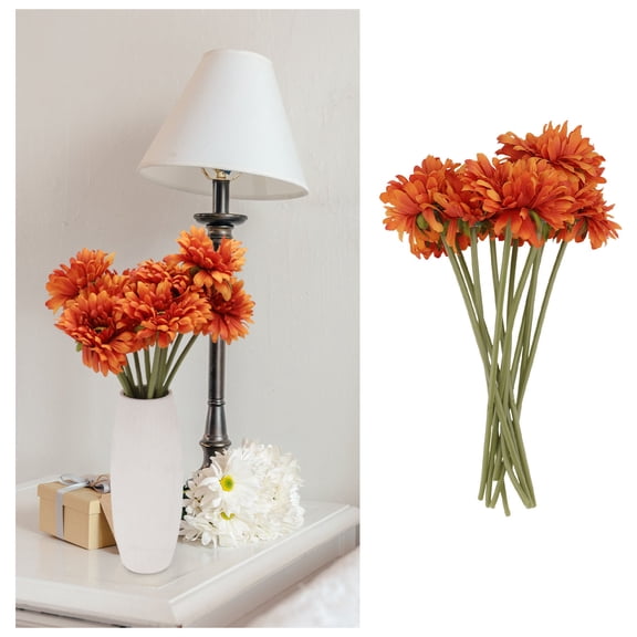 LABSERRON 10Pcs Artificial Flowers Decoration Round Shape for Homeowners and Hotels