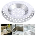 thumbnail image 1 of LABSERRON Bathroom Sink Drain Filter Stainless Steel 10Pcs 3X3X0.2In, 1 of 8