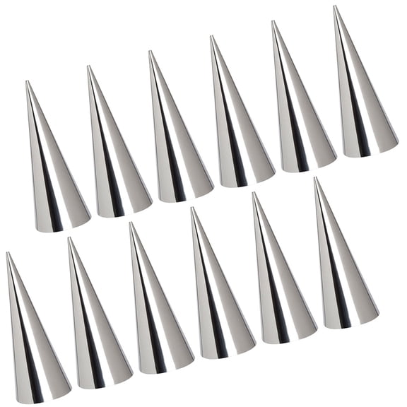LABSERRON 10Pcs Cake Baking Mold Silver 12.00X3.00X3.00Cm Home Baking Pastry Tools
