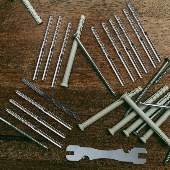 LABSERRON 10Pcs Construction Lag Screw Lag Screws for Cable Railing and Wood Posts