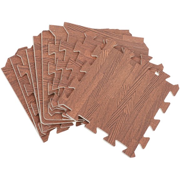 LABSERRON 10Pcs EVA Floor Mat Puzzle for Home Living Room Easy-to-clean Noise-reducing 30x0.39in