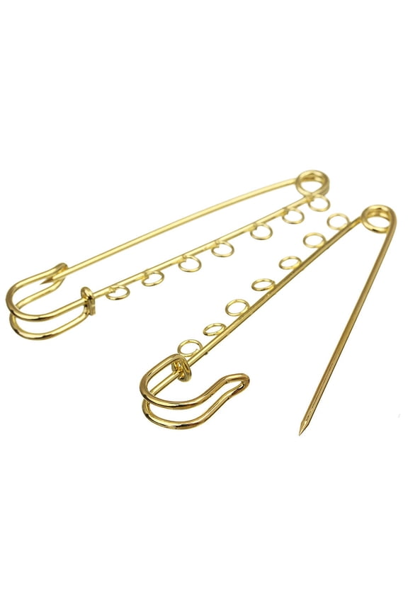10Pcs Metal Big Safety Pin Brooch for Wardrobe Fastening Heavy Duty Safety Pin 8.00X2.00X0.50Cm