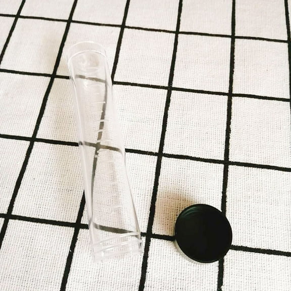 LABSERRON 10Pcs Needle Storage Tubes in Black Plastic for Home Use 4.3in