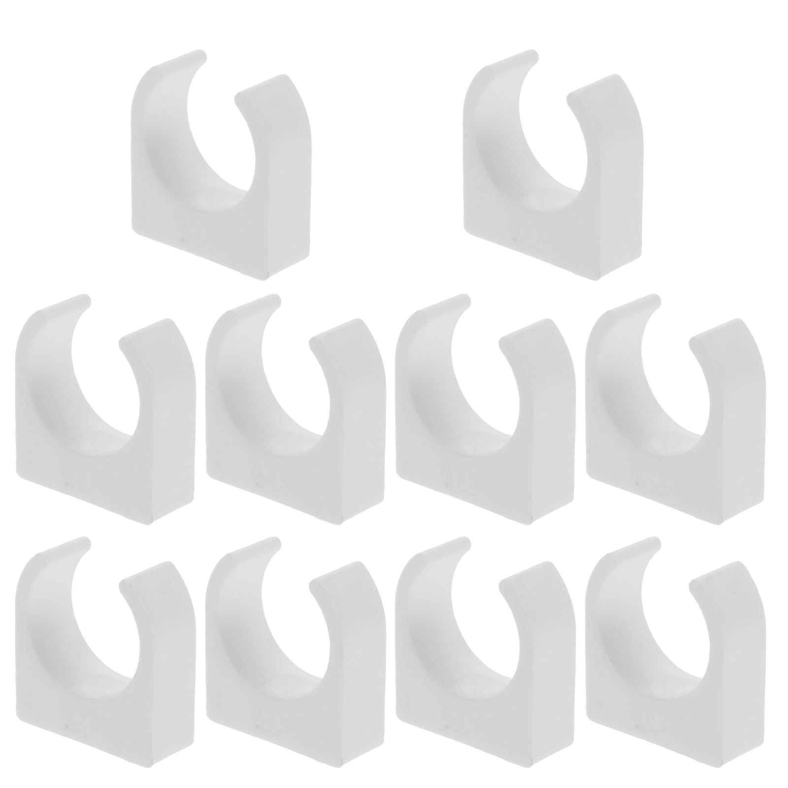 Bracket For Pvc LABSERRON 10Pcs Pvc Pipe Bracket White Plastic Vertical Bracket For ...