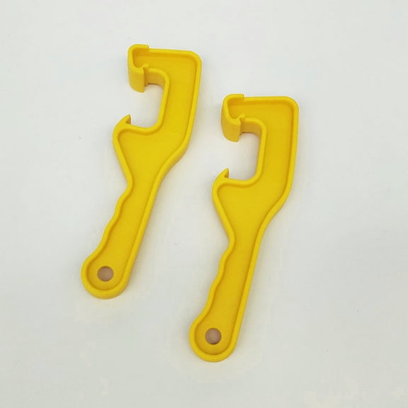 LABSERRON 10Pcs Reusable Yellow Paint Can Openers Plastic Wrench for Easy Bucket Lid Removal