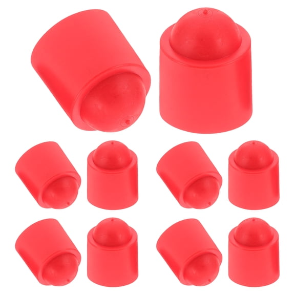 LABSERRON 10Pcs Rubber Cylindrical Billiard Cue Tip Protectors for Enhanced Grip and Protection