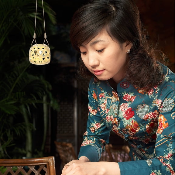 LABSERRON 10Pcs Tiny Lantern Decor Mini Imitation Woven Lanterns For Craft Enthusiasts