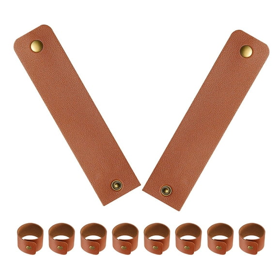 LABSERRON 12Pcs Minimalist Style Napkin Ring in Coffee for Fall Table Decor and Wedding Banquets Elegant Look