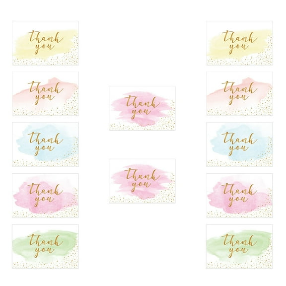 LABSERRON 12Pcs Thank You Card Style Greeting Cards for Teachers and Family Members on Thanksgiving Day