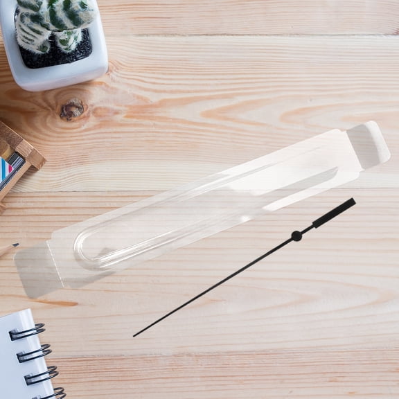 LABSERRON 12Pcs Wall Clock Hands Protector Case Rectangular Shape Transparent PVC for Safe Transportation