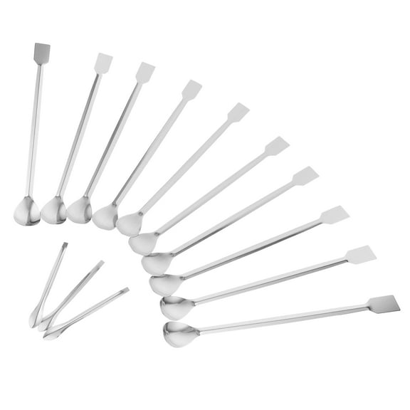 LABSERRON 13Pcs Medicine Scoops for Powder Handling in Medical Use with Double Sides Design