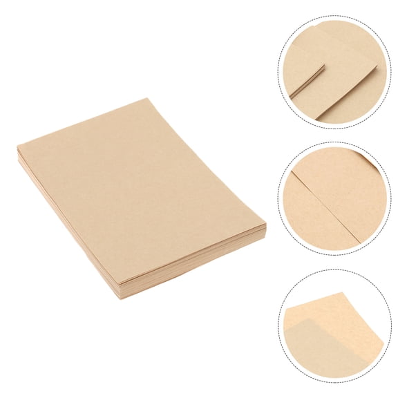 LABSERRON 150 Sheets Vintage Kraft Paper for Letter Writing Rectangular Khaki A4 11.8x8.3in