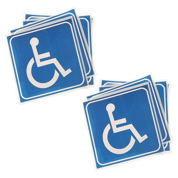 LABSERRON 15Pcs Decals Self Adhesive PVC for Wheelchair Scratch Resistant Disabled Parking Sign 3 Inches