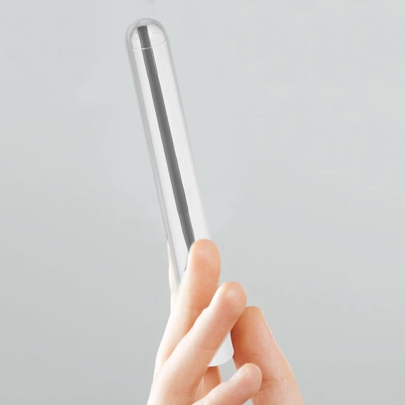 LABSERRON 15Pcs Transparent Eyelash Wand Applicator Storage Case For Makeup Brushes And Travel Use