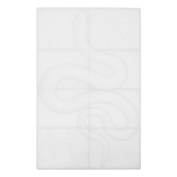 LABSERRON Reusable White Silicone Snake Mold for Crafts, Decoration, Baking, and Resin Art Projects