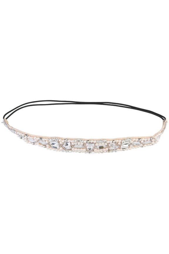 1Pack Bling Hairbands With Comfortable Wearing And Durable Use For Women's Vintage And Bohemian Style