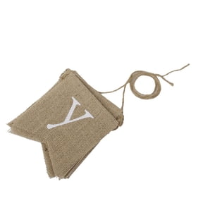 LABSERRON Bride To Be Party Decorations Bunting Banner Hessian Light Brown 1Pcs