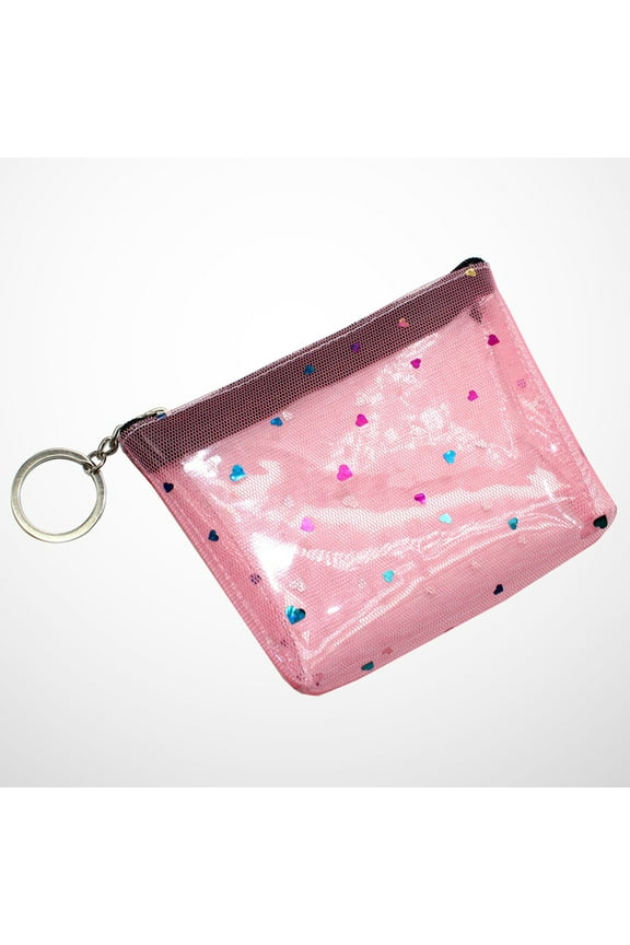 1Pack Clear Money Purse Mini Jewelry Coin Purse in Translucent for Girls Outings and Daily Use
