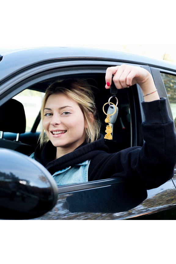 1Pack Dragon Key Chains in Golden Metal for Anyone Who Appreciates Craftsmanship