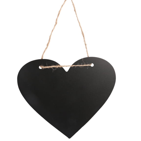 LABSERRON 1Pack Heart Shaped Wood Hanging Pendants for Home and Wedding Decor