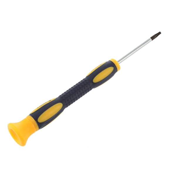 LABSERRON 1Pack Screwdriver Steel Plastic Cylindrical Handle Yellow for Bypassing Tamper Resistant Screws