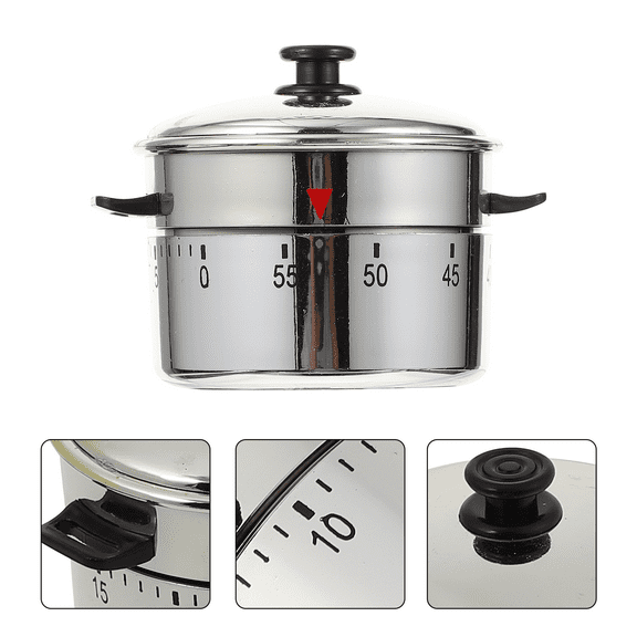 LABSERRON 1Pack Timers for Cooking in Kitchen with Mechanical Design 6x6x4.5cm for Time Management