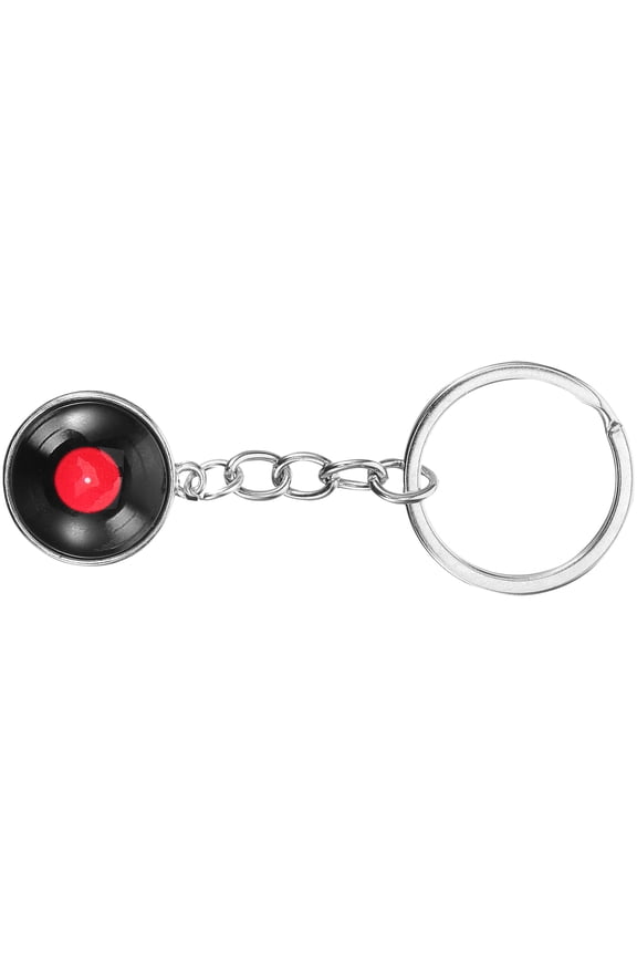 1Pack Zinc Alloy Vinyl Record Keychain for Families and Retro Lovers .15X1.18X0.20in Size