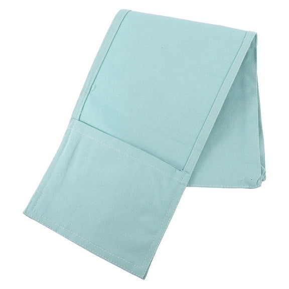 LABSERRON 1Pc Blue Rectangular Cotton Storage Pouch for Sofa Arm Rest Organizer Daily Use