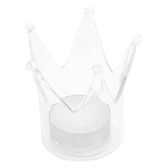 LABSERRON 1Pc Crown- Candlestick Romantic Wedding Decorative Tealight Holder for Home Decoration