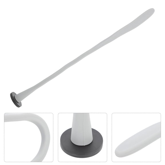 LABSERRON 1Pc Grey Silicone Rectangular Washer Door Prop for Front Load Washer Ventilation 17.3X1.8X1.8in