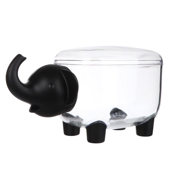 LABSERRON 1Pcs 8.5*15cm Black Plastic Storage Case Makeup Organizer Box For Living Room Decor