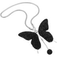 thumbnail image 1 of LABSERRON 1Pcs Car Pendant Rhinestone Butterfly Mirror Charm Interesting Rearview Mirror Decoration, 1 of 8