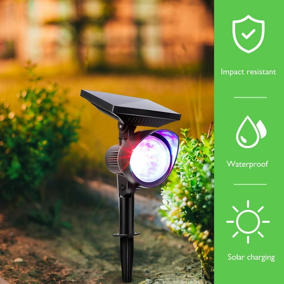 LABSERRON 1Pcs Colored Solar Lights Outdoor for Bedroom and Living Room 13.4x3.7x2.4in