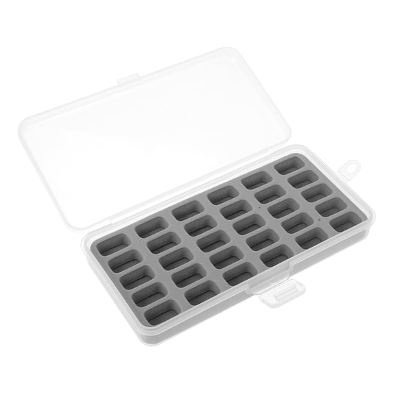 LABSERRON 1Pcs Compact Plastic Bobbin Organizer Case for Thread Spools and Sewing Kit Organizer 7.1x3.9x1.3in