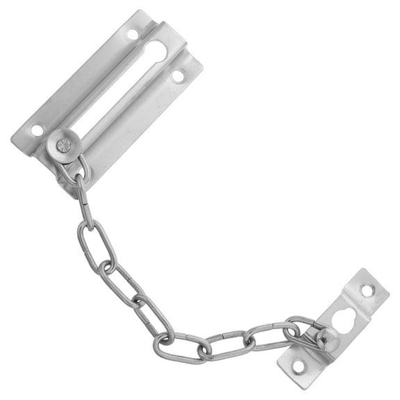 LABSERRON Door Hook Latch Renters Door Chain Lock 1Pack Silver
