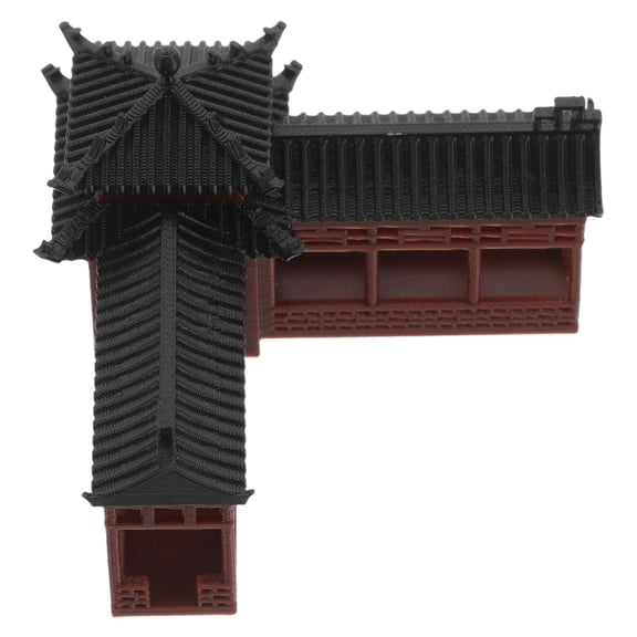 LABSERRON 1Pcs Hexagon Zen Figurine Brown Plastic Miniature Bonsai Garden Decor