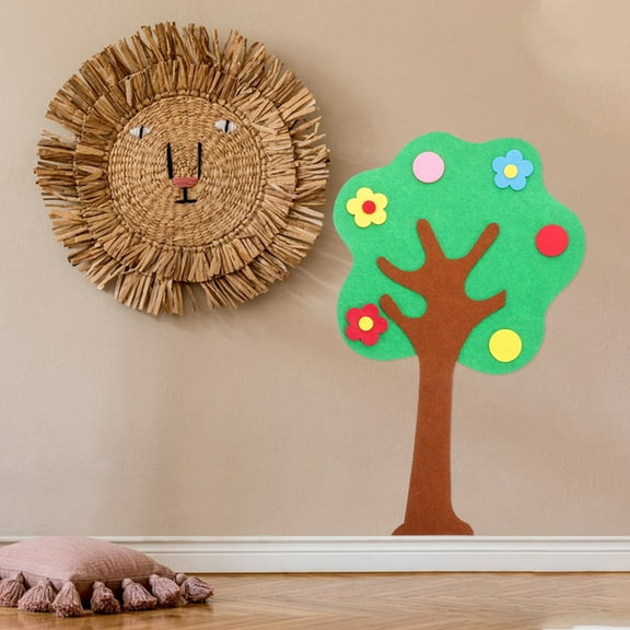 LABSERRON 1Pcs Interactive Learning Bulletin Board Preschoolers Fall Season Classroom Setting 19.7X12.99X0.04In