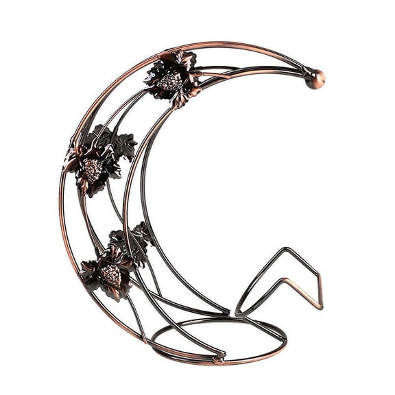 LABSERRON 1Pcs Iron Wire Metal Wine Rack with Moon Design for Wedding Party Decorations 9.84 * 8.27 * 4.33 in