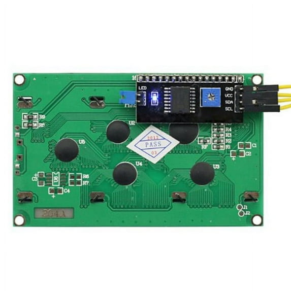LABSERRON 1Pcs LCD Display Module Communication Blue Screen with White Characters for Electronics Projects