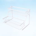 thumbnail image 1 of LABSERRON 1Pcs Layered Storage Rack for Cosmetics and Kitchen Items in White 24.8x15.1x18.5in, 1 of 8