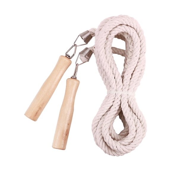 LABSERRON Team Game Long Skipping Rope with Anti Slip Handle Soft Flexible Cotton Linen Material