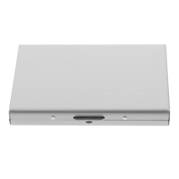 LABSERRON 1Pcs Mens Metal Wallet Silver Pvc And Stainless Steel Rfid Protection Rectangular For Men