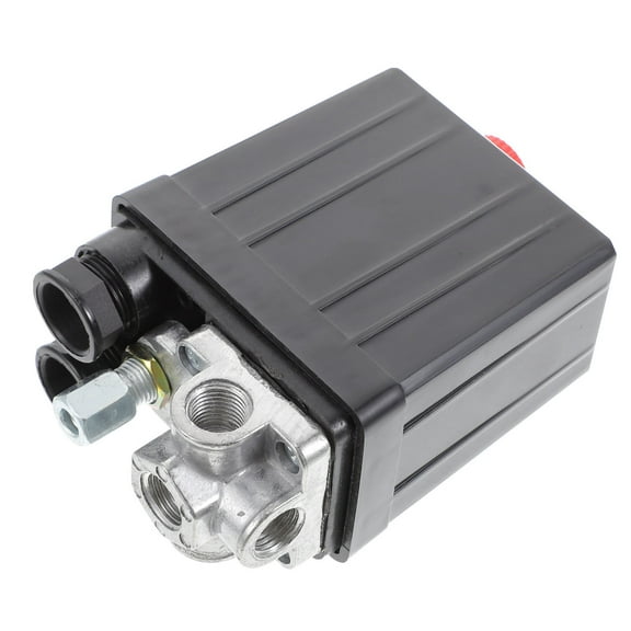 LABSERRON Automatic Air Compressor Valves Black Plastic with Adjustable Pressure Control