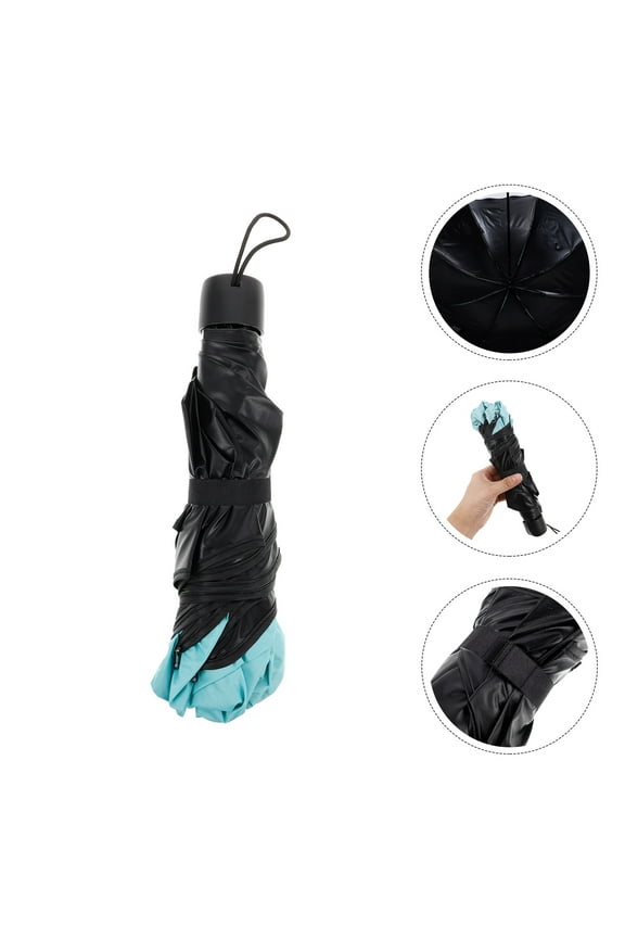 1Pcs Metal Alloy Foldable Umbrella For Travel And Daily Use With Uv Protection And Color Changing